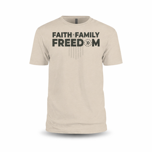 Faith, Family, Freedom T-Shirt - Light