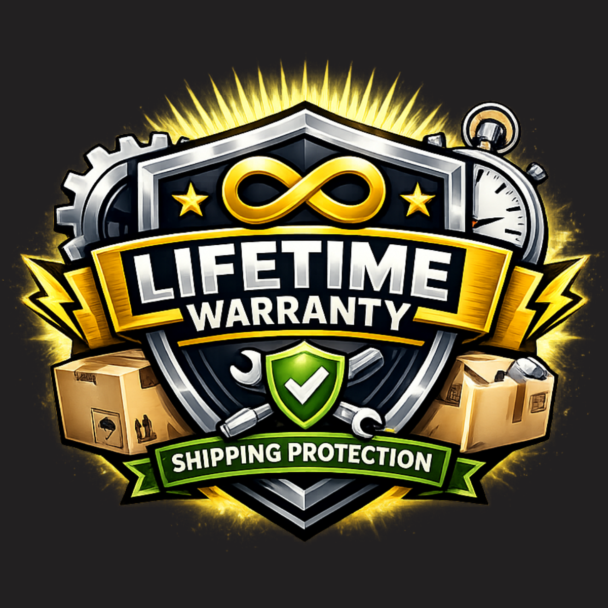 Shipping Protection + Lifetime Warranty